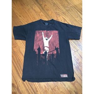 Daniel Bryan Yes! Artistic Silhouette WWE Wrestling Authentic Med Black T Shirt